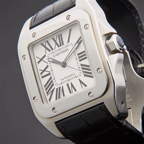 cartier santos 100 large price|pre owned cartier santos 100.